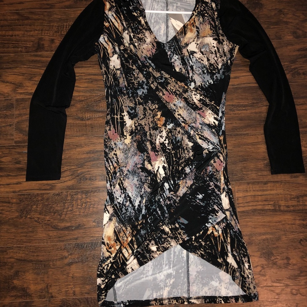 MULTI COLOR BODY CON DRESS